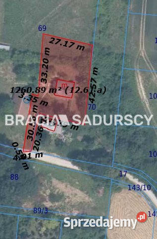 Do sprzedaży działka 1283m Michałowice 24m małopolskie