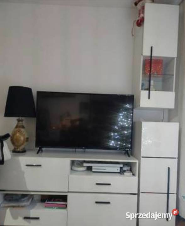 Szafki wiszące biały połysk szkło 2 sztuki