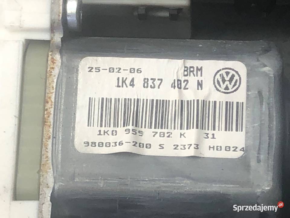 PODNOŚNIK SZYBY PRAWY PRZÓD VW GOLF V 1K4837482N podkarpackie