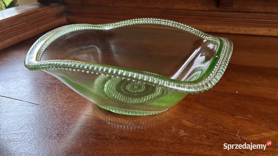 Salaterka miska owocarka Szkło zielone Gdańsk