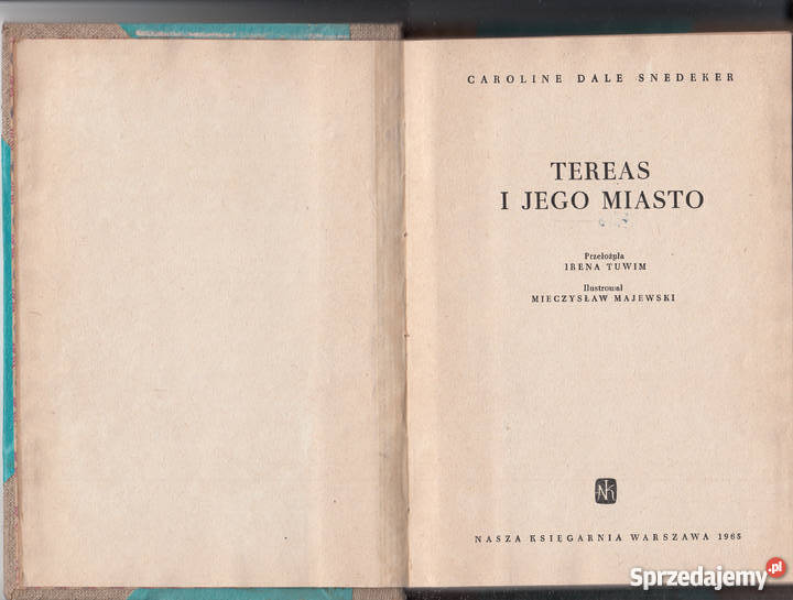 01202 TEREAS I JEGO MIASTO CAROLINE DALE literatura piękna - proza zagraniczna Czyrna sprzedam