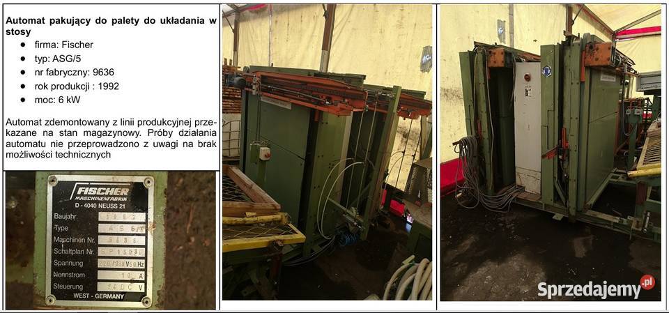 Linia do sztaplowania pakowania firmy FISCHER Rogalice