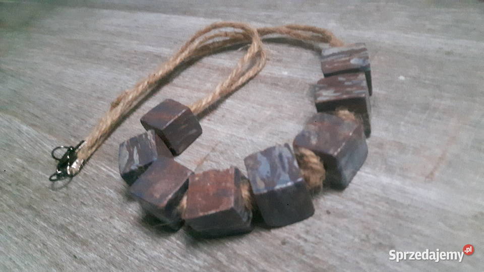 Naszyjnik ceramiczny ręcznie wykonany mazowieckie