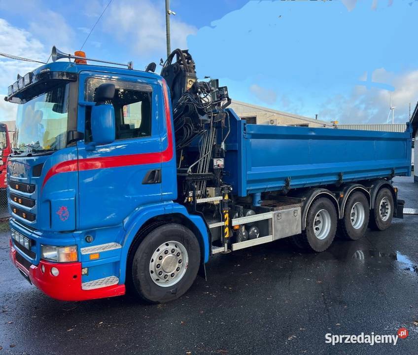 Wywrotka 4 osiowa 8x4 wywrotka z dzwigiem Scania Rok produkcji 2010 Warszawa