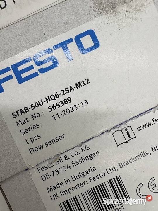 Festo 565389 SFAB50UHQ62SAM12 Czujni przepływu Warszawa sprzedam