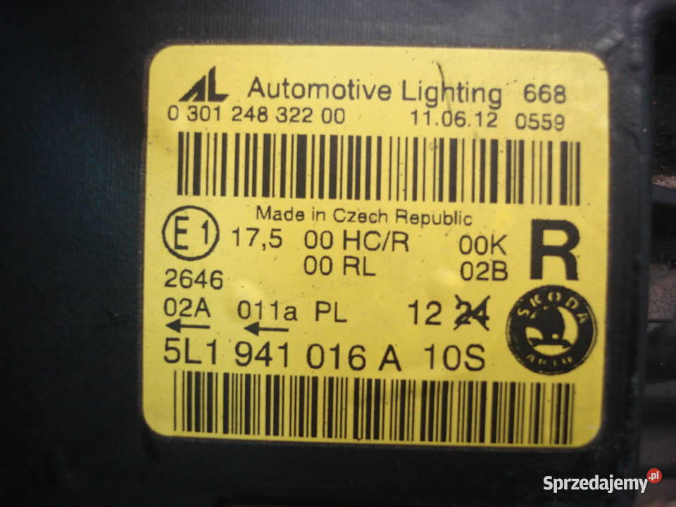 Lampa przednia Skoda YETI lewa prawa reflektor sprzedam