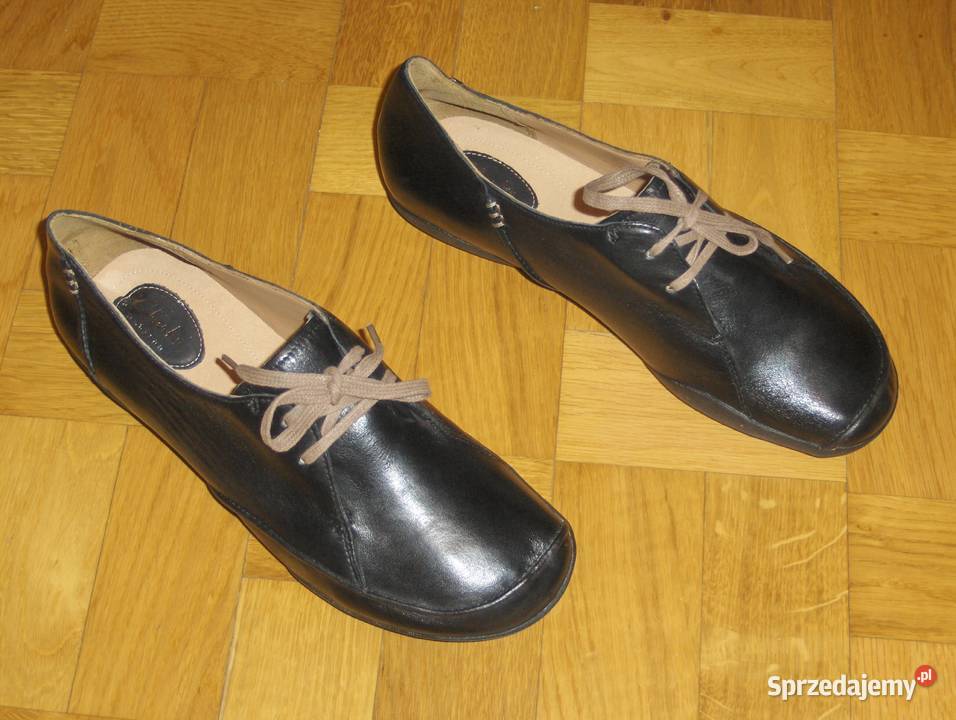 Półbuty CLARKS Felicia Vale Skóra Czarne 4041 Clarks Łódź