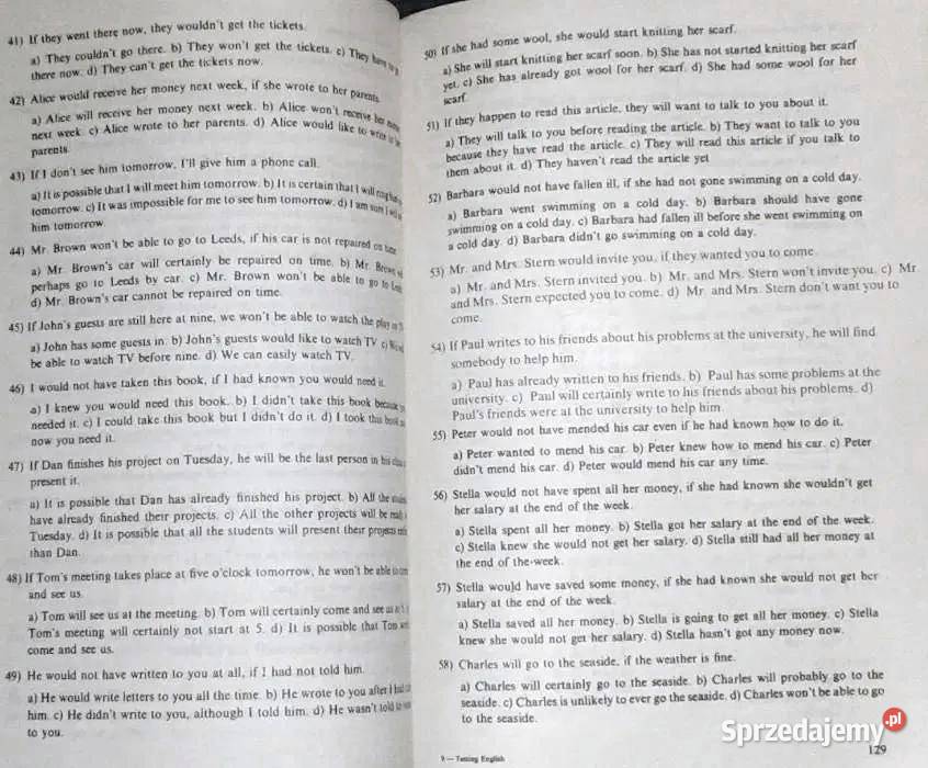 Testing English Hanna Komorowska Chełm sprzedam