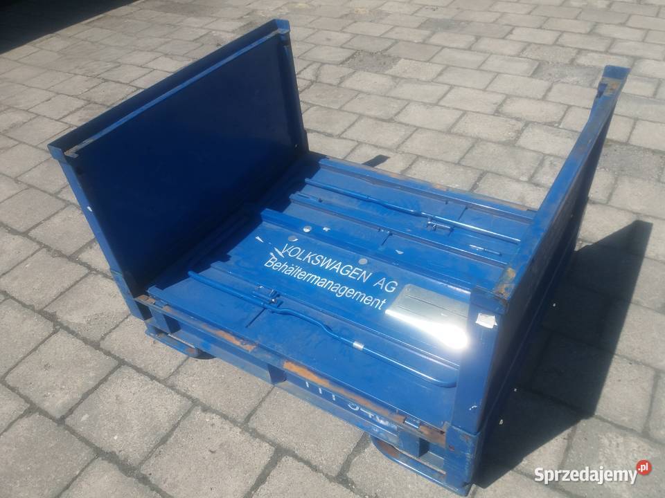 skrzynia metalowa 120x100x65 składana tara 130 Gliwice