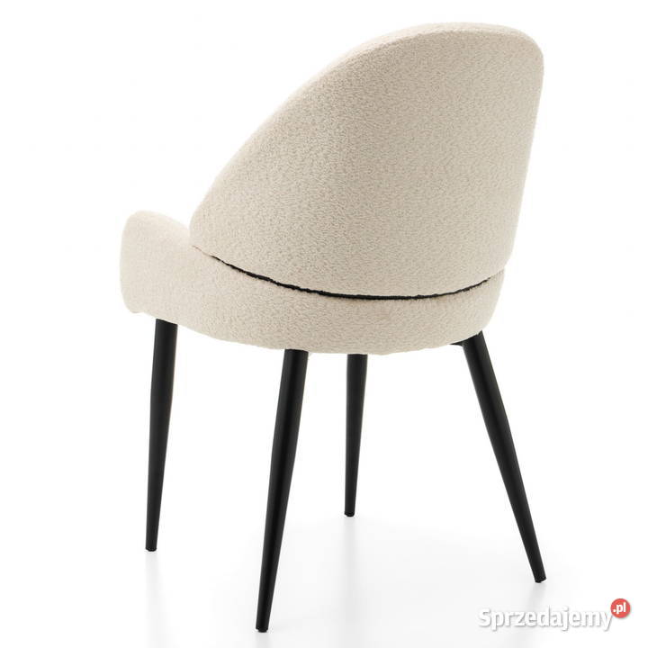 Krzesło Tapicerowane Bergamo Boucle Jasnobeżowe wielkopolskie Tarchały Małe