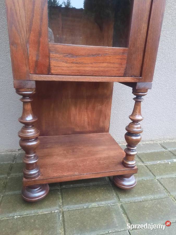 Stary słupek szafka biblioteka witryna dąb D027 Tczew