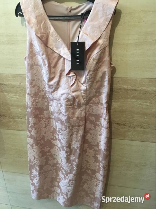 Elegancka sukienka 38 M 40 L pudrowy róż mohito zachodniopomorskie Chojna