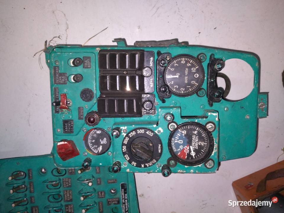 Kokpit samolotu Mig21 zegary Mig 21 Militaria zachodniopomorskie