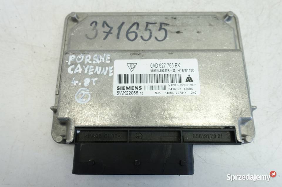 Porsche Cayenne KOMPUTER SKRZYNI 0AD927755BK Rudka