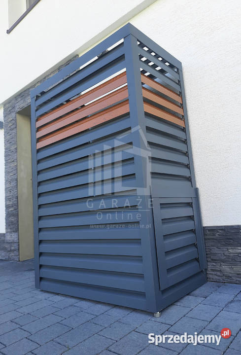 Osłona pompy ciepła 80x50x200 antracyt jasny