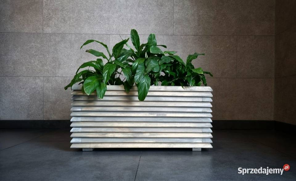 Donica drewniana podłużna 3D donica nowoczesna Kalety sprzedam