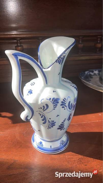 Dzbanek amfora Wazon Syg Delft Handpointed Porcelana i szkło Gdańsk