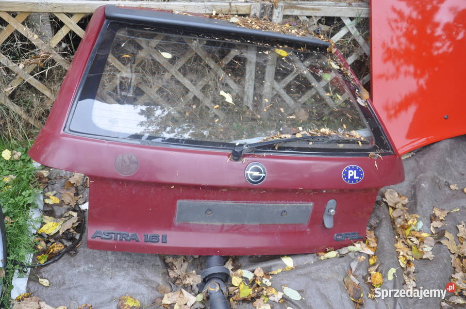 Opel Astra F Maska Klapa Tył Bordowy Czerwony Rzeszów
