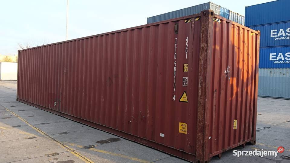 Kontener morski 12 metrowy 40 HC Pewny Kontener małopolskie Nowy Sącz