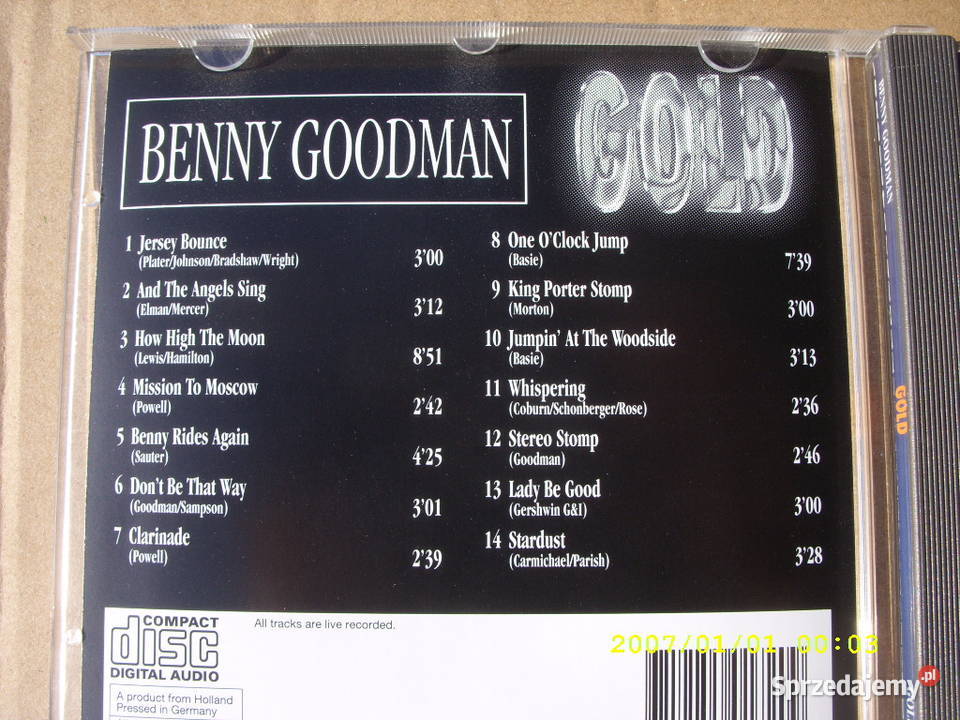 JAZZ BENNY GOODMANGOLD 20 Wołów