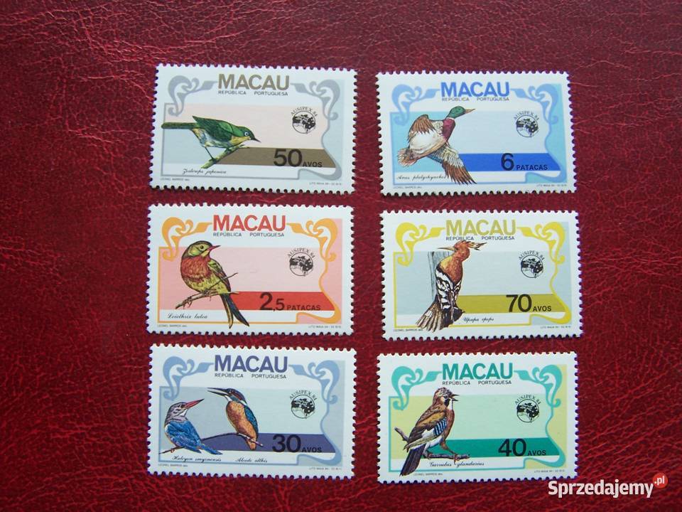 Makau 1984 MNH Mi 52227 Fauna Ptaki Filatelistyka Tychy