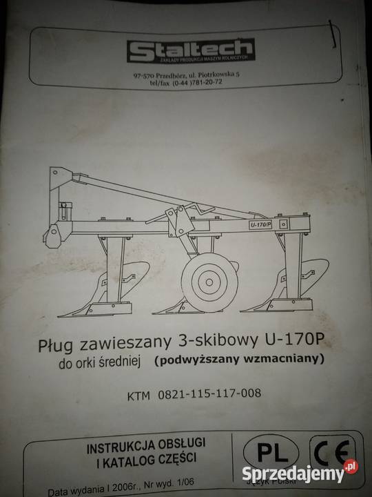 Pług 3 skibowy pługi zagonowe nieuszkodzony Stanin