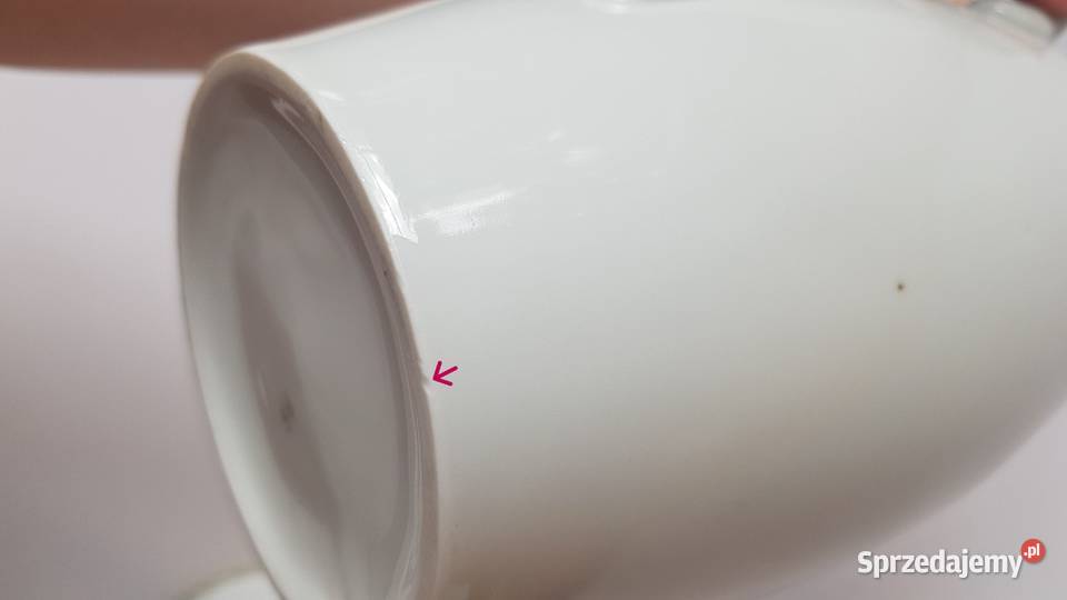 Porcelanowy dzbanek i cukiernica Aldona Chodzież śląskie Dąbrowa Górnicza