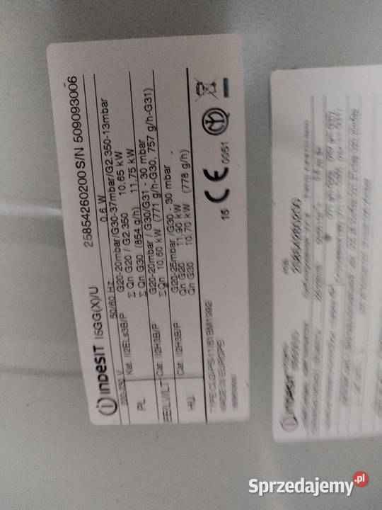 Części do kuchenki gazowej Indesit