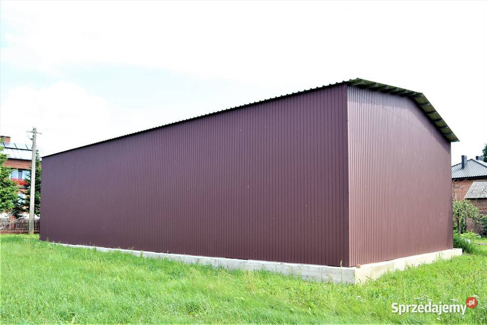 12x20 Konstrukcja stalowa hali nowa hala z Skulsk sprzedam