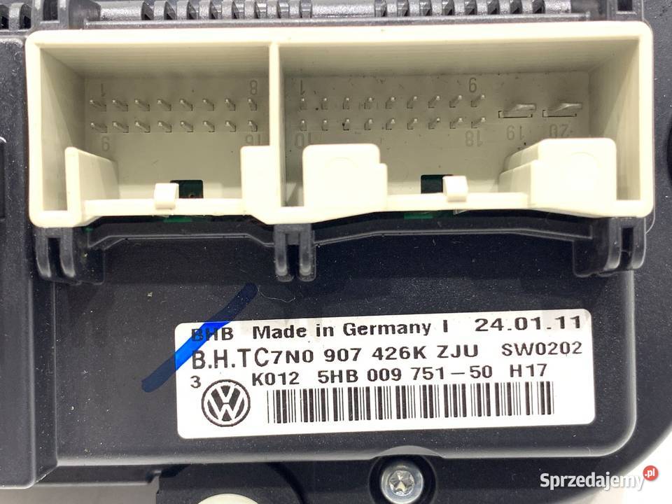 PANEL STEROWANIA NAWIEWU VW GOLF VI 5HB009751