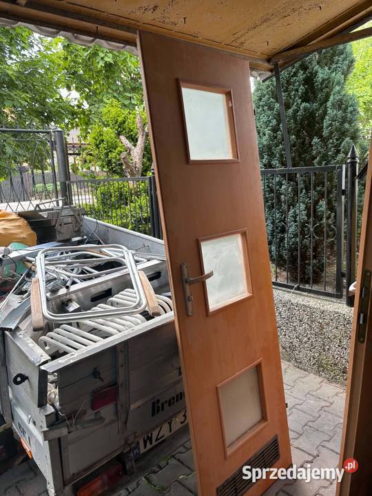 Drzwi łazienkowe z klamka Żyrardów sprzedam
