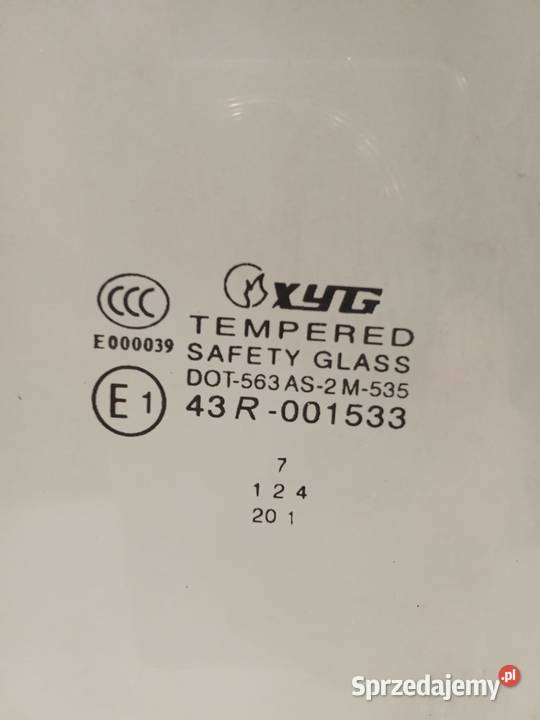 Szyba Drzwi Prawa Przednia SsangYong ActyonKyron Bralin