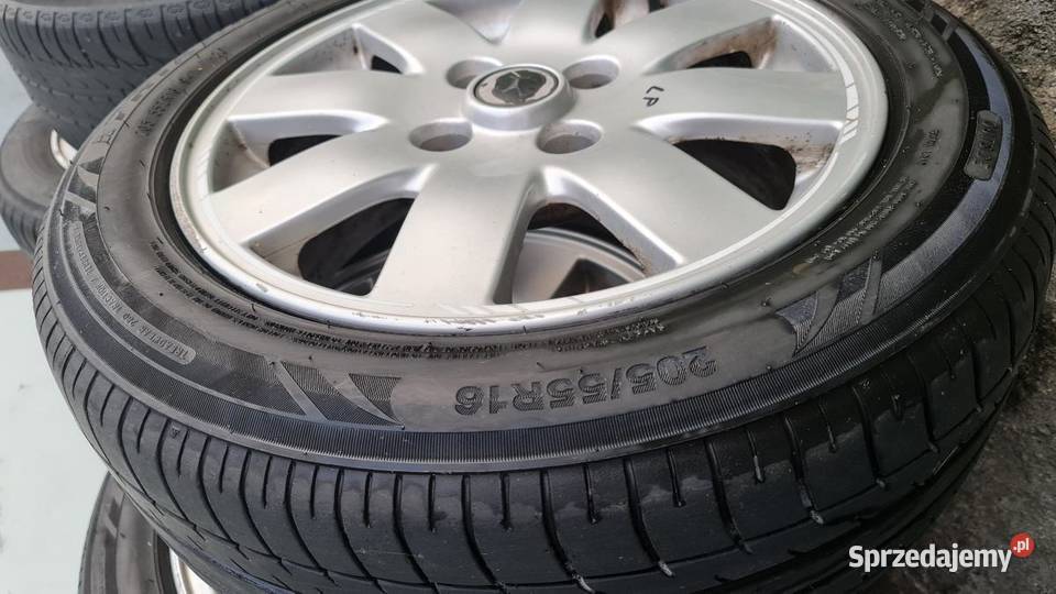 Sprzedam alufelgi 4 z oponami letnimi dojazdówka Zalesie