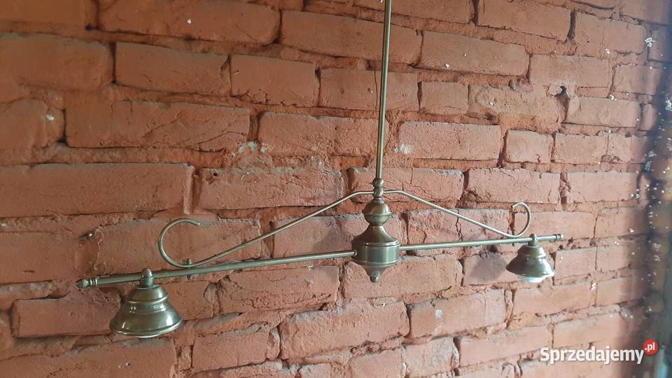 Lampa mosiężna podwójna Jarosław