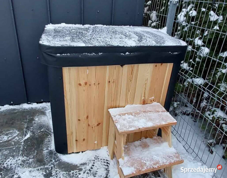 SAUNA OGRODOWA CUBE LUX z wanną do schładzania Łódź