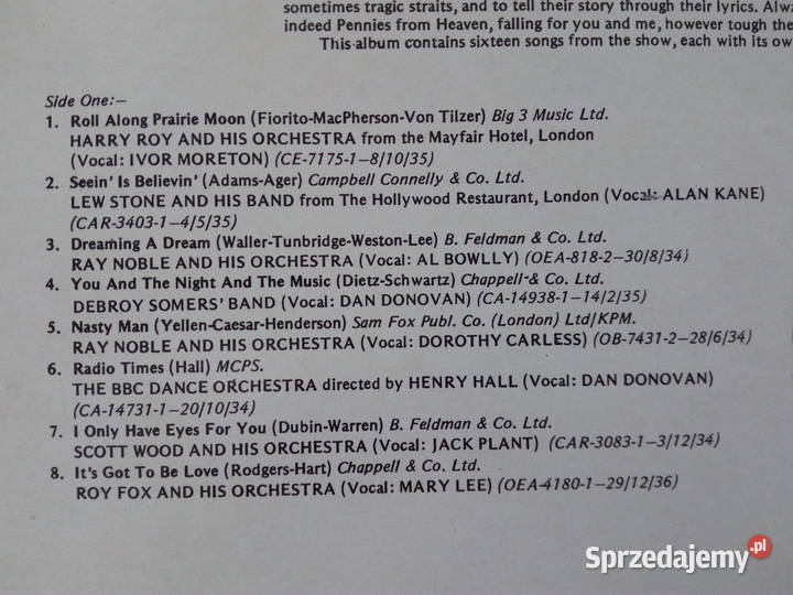 PENNIES From HEAVEN The BBC TV series 1978 EMI sprzedam