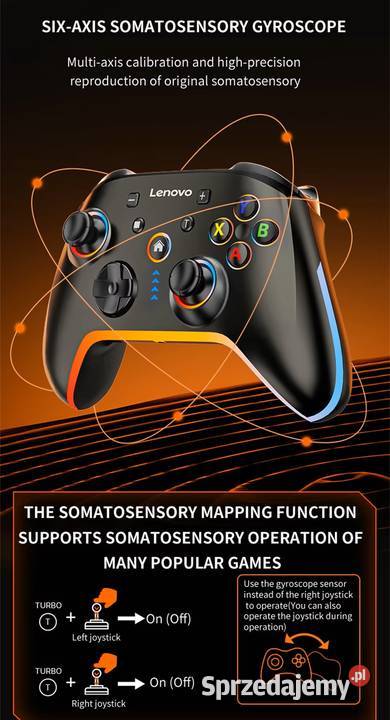 GAMEPAD PAD KONTROLER DO GIER PC BEZPRZEWODOWY Akcesoria (Laptop/PC) Myślenice
