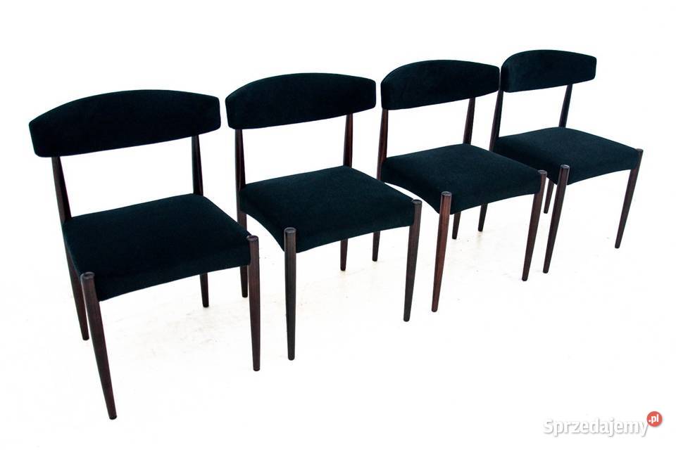 Komplet 4 krzeseł duński design lata 60 Chorzów sprzedam