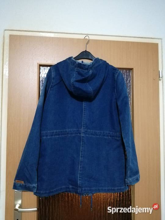 Cropp kurtka jeansowa z kapturem rozmiar XL 80 niebieski sprzedam