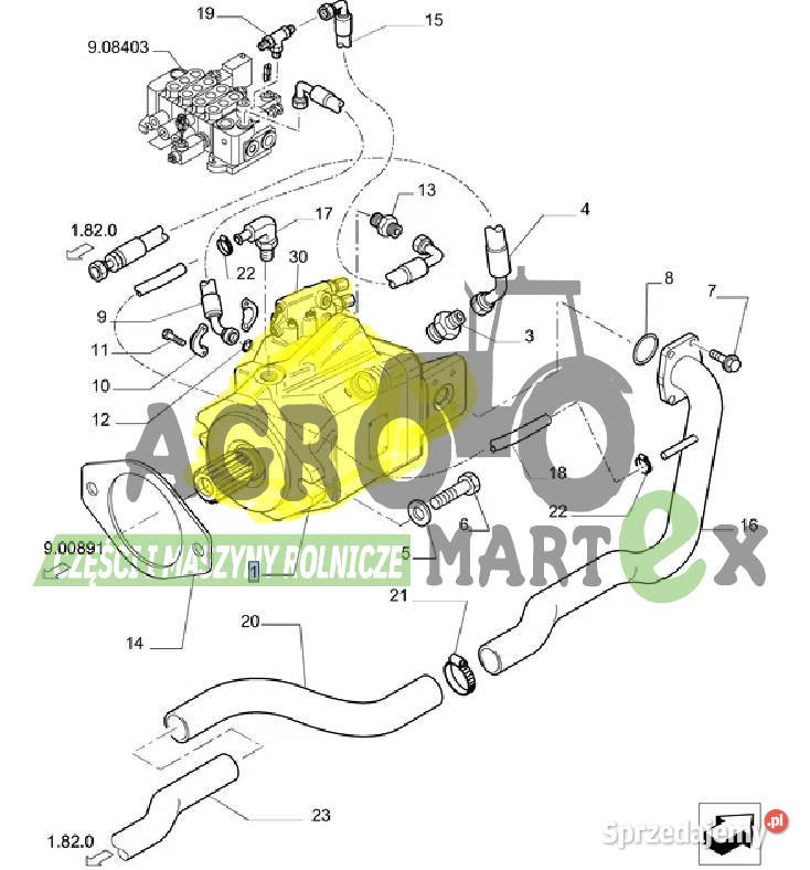 51473712 87356627 POMPA HYDR TŁOKOWA CNH sprzedam