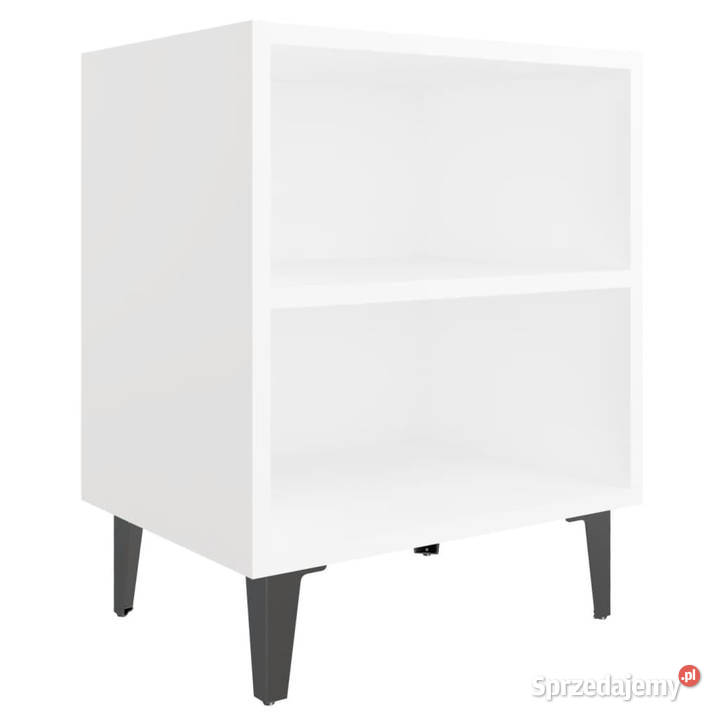 Szafka nocna z metalowymi nóżkami biała 40x30x50 Warszawa