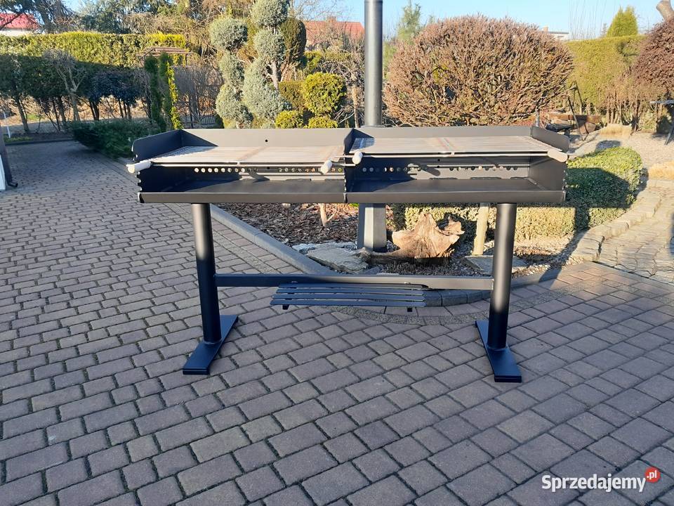 Gastronomiczny grill DWUKOMOROWY blacha 5 mm Damasławek