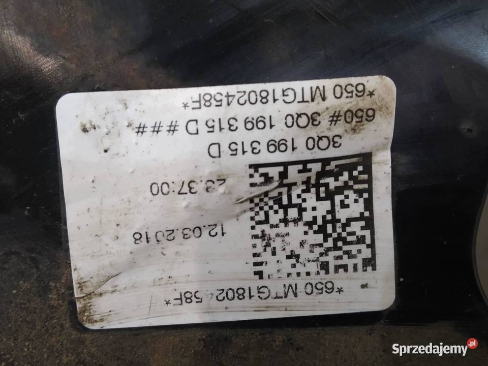 SANKI ZAWIESZENIA PRZÓD 3V 3Q0199315D Skoda