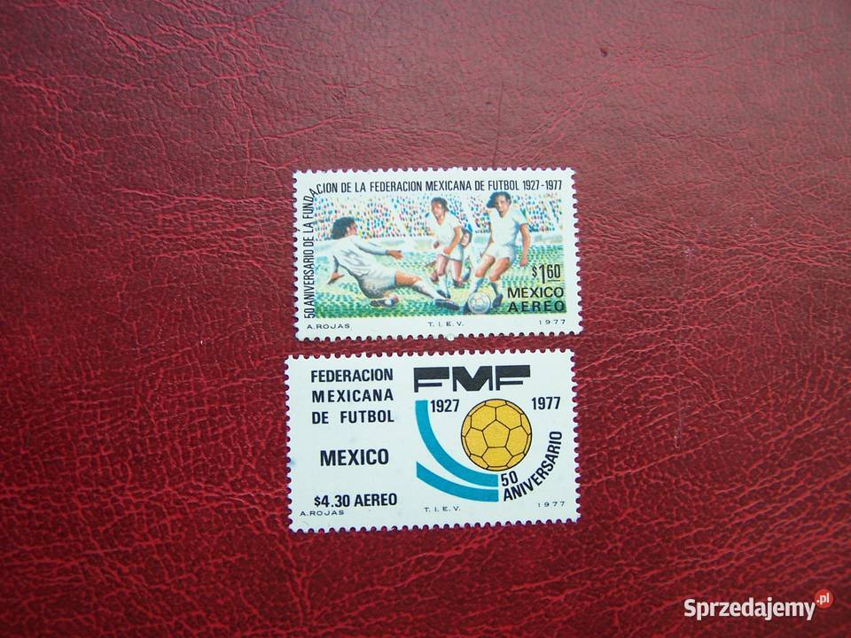 Meksyk 1977 MNH Mi155152 Sport 50 lecie piłki