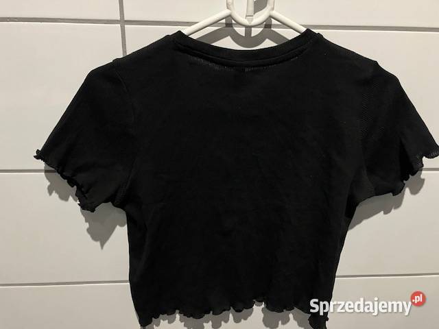 czarna koszulka xs 34 sinsay