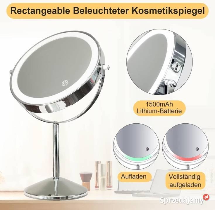 Lusterko do makijażu powiększające x 10 Domaszczyn