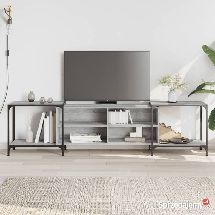 Szafka pod telewizor szary dąb sonoma 203x37x50 Warszawa