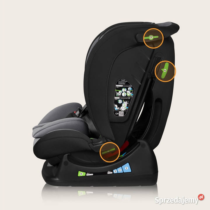 Fotelik samochodowy 40150 PRZÓD TYŁ montaż na wielkopolskie Baranowo