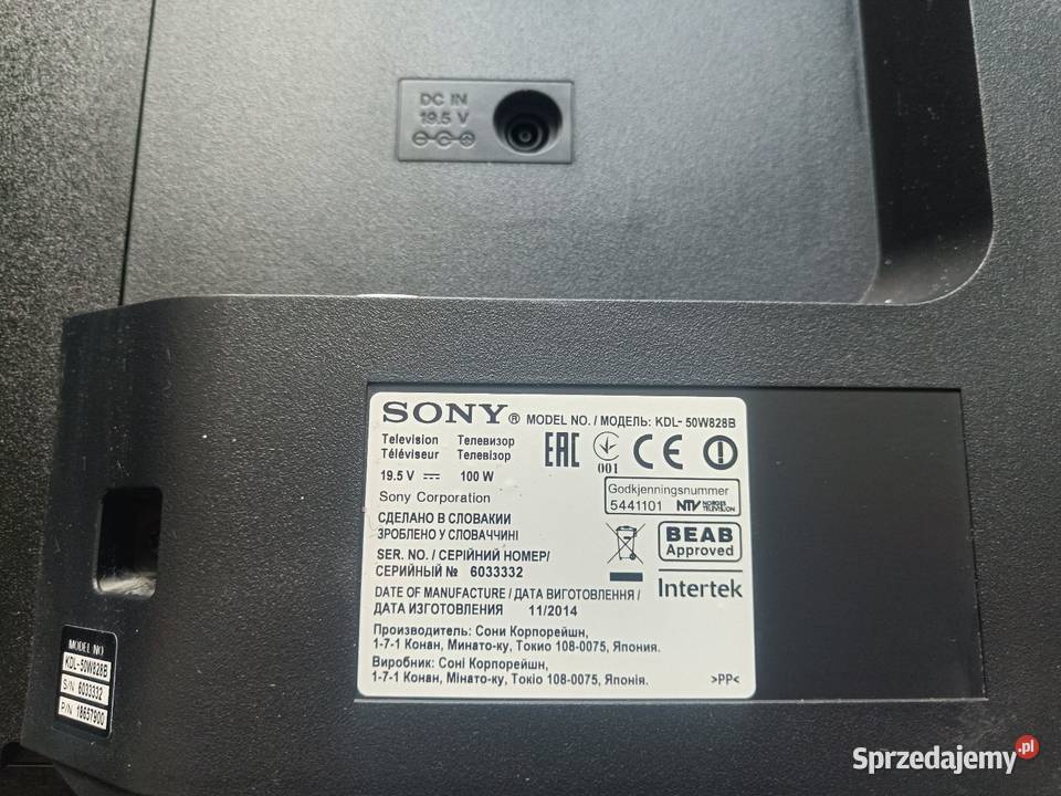 Telewizor LED Sony 50 KDL 50W828B stan Suwałki sprzedam