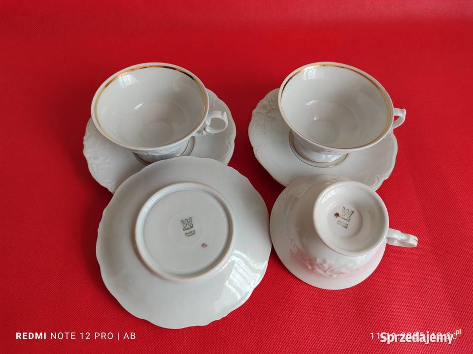 Filiżanki Wawel porcelana z sygnaturami 3 kpt śląskie Katowice